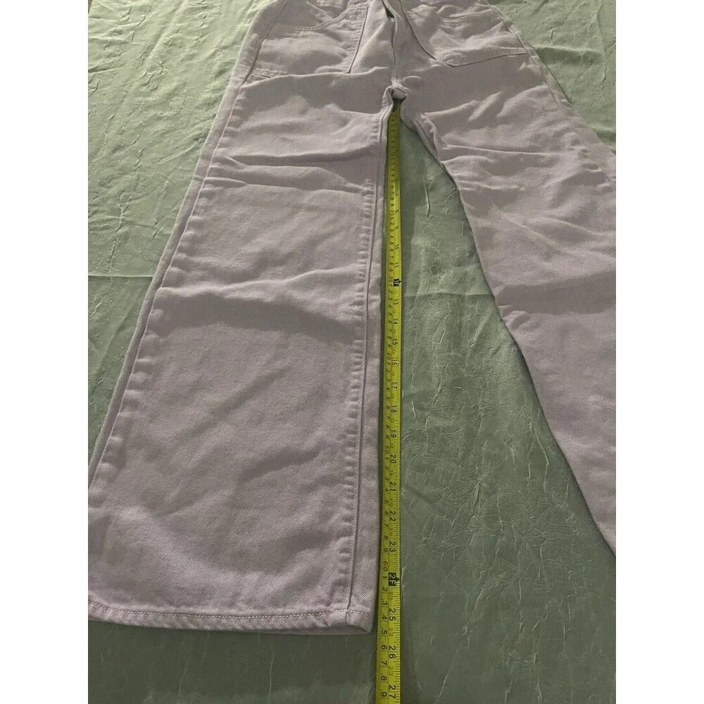 Old Navy Girls Utility Patch Baggy Wide Leg Pants-XL/12 Powder Blue